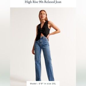 Abercrombie and High Rise 90s Relaxed Jean